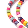 Synthetic Turquoise Beads Strands TURQ-G108-4x4mm-12-5