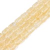 Transparent Crackle Glass Beads Strands GLAA-NH0001-04-A05-1