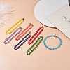 7Pcs 7 Color Japanese Rocailles Seed Beaded Anklets Set AJEW-AN00472-2