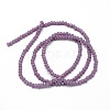 Faceted Rondelle Glass Beads Strands GLAA-M028-2mm-A02-3