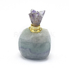 Natural Fluorite Openable Perfume Bottle Pendants G-E556-20A-2