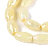 Anti-Tarnish Electroplate Glass Beads Strands EGLA-Q130-02A-09-3