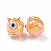 UV Plating Rainbow Iridescent Acrylic Beads OACR-A018-03A-3