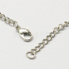 Vintage Iron Twisted Chain Necklace Making for Pocket Watches Design CH-R062-P-2