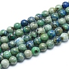 Assembled Synthetic Chrysocolla and Lapis Lazuli Beads Strands G-G823-07-10mm-1