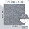 12Pcs Square Self-adhesion Polyester Carpet Tape DIY-CN0003-45D-2