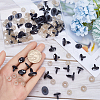 100 Sets 5 Style Oval Plastic Craft Safety Screw Noses DOLL-GF0001-03-3