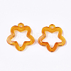 Transparent Acrylic Pendants TACR-S133-074-2