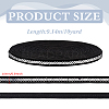 10 Yards Black Nylon Ribbon SRIB-WH0012-09B-2