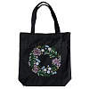 DIY Flower Wreath Pattern Tote Bag Embroidery Kit PW22121376717-1