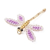 Glass Seed Beaded Dragonfly Pendants PALLOY-MZ00983-05-4