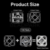 100pairs Plastic Snap Buttons BUTT-CY0001-03-2