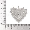Brass Micro Pave Cubic Zirconia Pendants KK-P294-15P-3