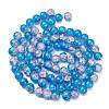 1Strand Two Tone Transparent Crackle Glass Round Beads Strands X-CCG-Q001-10mm-19-2