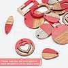 DIY Wooden Dangle Earring Making Kits DIY-OC0007-02-4