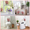 Rose PVC Self Adhesive Decorative Stickers DIY-WH20031-045-4
