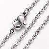 304 Stainless Steel Necklace MAK-K004-20P-2