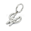 304 Stainless Steel Rhinestone Pendants STAS-A145-04K-P-2