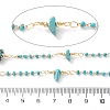 Handmade Brass Enamel Link Chains CHC-F019-06G-2