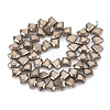 Electroplate Non-magnetic Synthetic Hematite Beads Strands G-T061-111H-2
