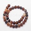 Natural Striped Agate/Banded Agate Bead Strands G-K166-12-12mm-04-2