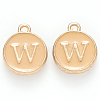 Golden Plated Alloy Enamel Charms X-ENAM-S118-06W-1