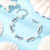 Ocean Series Alloy Conch Link Bracelets BJEW-JB11840-04-1