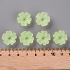 Transparent Frosted Acrylic Bead Caps MACR-S371-04A-728-4