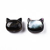Natural Black Lip Shell Beads SSHEL-N032-47-3