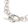 Unisex 304 Stainless Steel Rolo Chains Bracelets BJEW-H541-05A-P-2