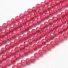 Faceted Synthetic Quartz Beads Strands G-F507-01A-1