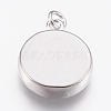 Brass Pendant Cabochon Settings KK-P146-06P-2