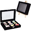 Rectangle Velvet Presentation Boxes for Brooch Badge Storage and Display CON-WH0095-05-1
