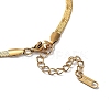 Ion Plating(IP) 304 Stainless Steel Herringbone Chain Necklace NJEW-D045-05G-2