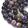 Natural Charoite Beads Strands G-C270-O03-12-4