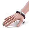 2Pcs 2 Style Round Natural Howlite & Glass Braided Bead Bracelets Set BJEW-TA00073-3