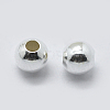 925 Sterling Silver Spacer Beads STER-K171-44S-4mm-1