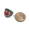 Natural Red Jasper Adjustable Rings RJEW-I108-03AS-06-5