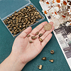 120Pcs 10 Styles Tibetan Style Alloy Cord Ends TIBE-PH0002-20-3