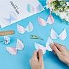 40Pcs 4 Colors Angel Wing Shape Sew on Patches Applique FIND-GF0005-44-3