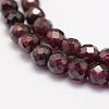 Natural Garnet Beads Strands LS-G-F460-28-3