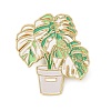 Monstera Bonsai Enamel Pin AL-CBA3D3B-03C-G-1