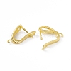 Brass Hoop Earring Findings with Latch Back Closure KK-A172-21G-2