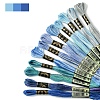 12 Skeins 12 Colors 6-Ply Polyester Embroidery Floss OCOR-FS0001-01A-01-2