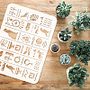 Large Plastic Reusable Drawing Painting Stencils Templates DIY-WH0202-442-3
