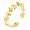 Brass Cuff Finger Ring Settings KK-L219-15A-G-1