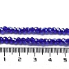 Electroplate Transparent Glass Beads Strands EGLA-A035-T3mm-A06-4