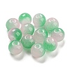 Two Tone Spray Painting Glass Beads GLAA-L046-03-2