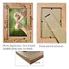 Rectangle with Star & Word Wooden Photo Frames AJEW-WH0292-007-2