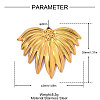 304 Stainless Steel Pendants STAS-OY016-50G-2